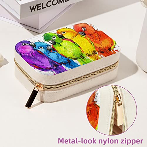 Boîte de rangement en velours zippée coffret compact - 7