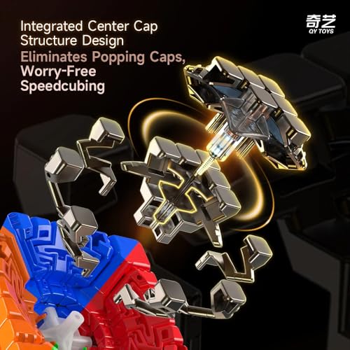 Image of QiYi Warrior 7x7 Speed Cube | Lightweight 134.5g and Compact 62.5mm Design | Stickerless Frosted Finish, Anti-Stick Grooves and High Stability 7x7x7 Puzzle