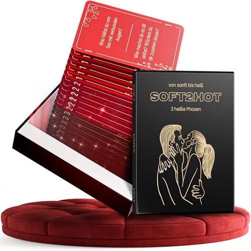 Soft2Hot - 156 heiße Aufgaben | Sex Spiel ab 18+ | Perfektes Erotikspiel für Gruppen und Paare | Sex-Kartenspiel für Erwachsene | Date Ideen | Jahrestag Geschenk für ihn & sie oder zum Geburtstag Soft2Hot - 156 heiße Aufgaben | Sex Spiel ab 18+ | Perfektes Erotikspiel für Gruppen und Paare | Sex-Kartenspiel für Erwachsene | Date Ideen | Jahrestag Geschenk für ihn & sie oder zum Geburtstag