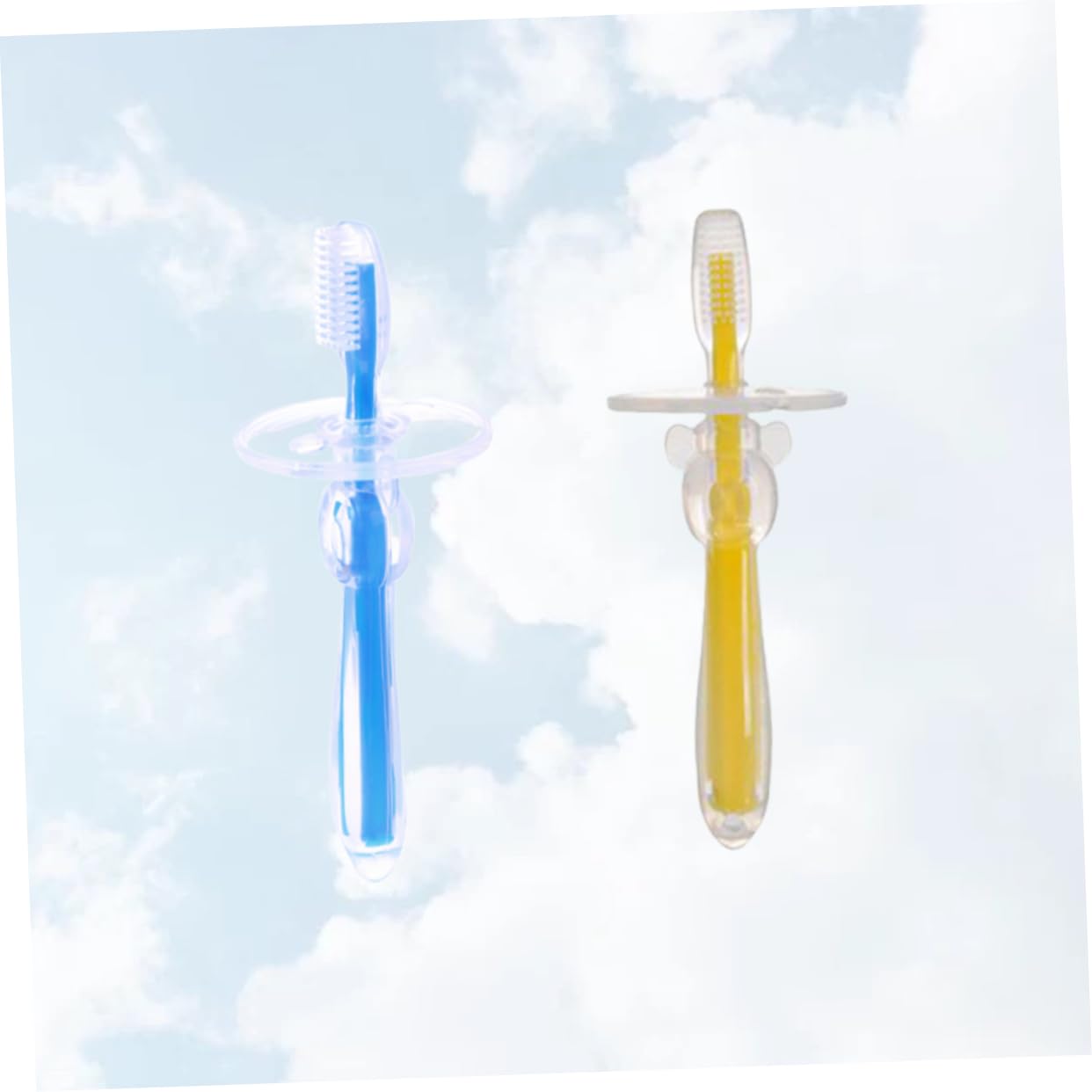 3 Set Di Spazzolini Da Per Ragazzi E Ragazze Spazzolini Da in Spazzola Per L'apprendimento A Forma Di Ombrello Setole Delicate Per Neonati 2 Pezzi * 3