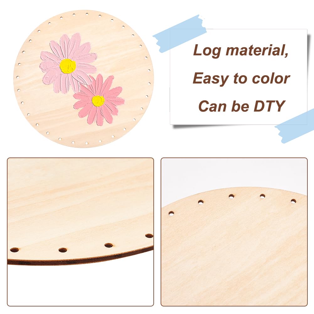 PH PandaHall Lot 10 Fonds De Panier Feutre Rond – 5 Tailles (10-30 Cm), Base Solide Pour Sacs Au Crochet, Tricot & Bricolage
