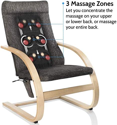image for Homedics 3-D Shiatsu Massaging Lounge Chair with 3 Zones, 2 Intensity 
