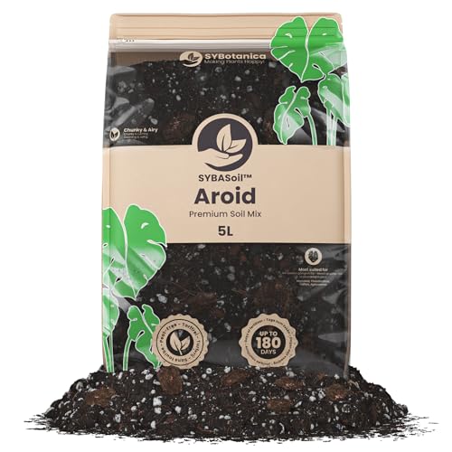 Sybotanica - Substrato para Aroides 20 L - Coco Premium para Monstera, Philodendron, Aglaonema - Sin Turba - Abono Orgánico 180 Días - Ideal para Plantas de Interior