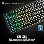 Corsair K55 Core RGB - Wired Gaming Keyboard, iCUE