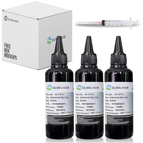 Uniwersalny zestaw atramentowych Dye Refill, zestaw do drukarek atramentowych EPN, Canon, HP, Brother, Lexmark, Samsung, Dell Kodak, kompatybilne wkłady do ponownego napełniania, system CISS CIS, 3