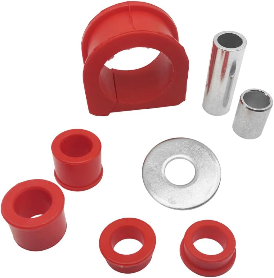 Rack and Pinion Bushing Kit Fit for Toyota 4Runner 1996-2002 for Tacoma 1995-2004 for Pickup 1995 Replace 8.10103R Steering Gear Bushing Set Red