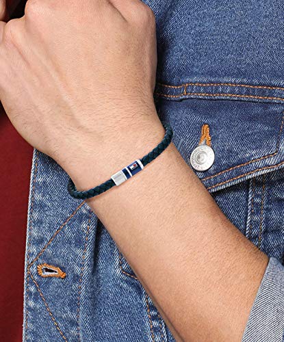 Pulsera para hombre de cuero trenzado Tommy Hilfiger miniatura 2