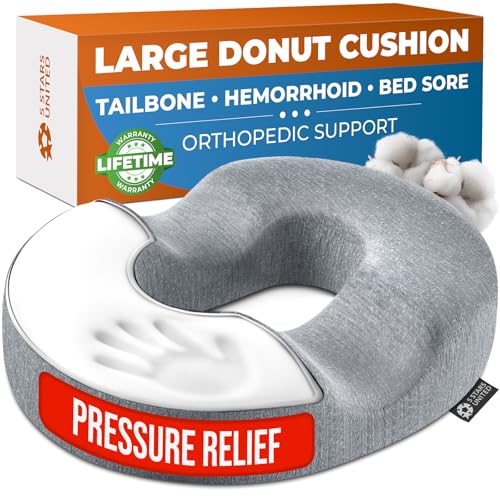 Donut Pillow Hemorrhoid Cushion for Tailbone Pain Relief