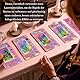 Smoostart Rosa Tarotkarten Deutsch Mit Bedeutungen, Holografische Tarotkarten Für Anfänger Mit Leitfaden, Schlüsselwörter, Element, Planet, Chakra, Ja Oder Nein, Musikalische Tonhöhe, Numerologie