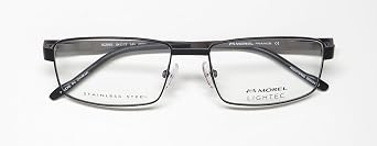 Lightec 30298s Eyeglass Frame/Eyewear Stainless Steel Rectangular Shape Designer