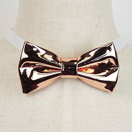 Rose Gold Bow Tie |Rose Gold Pre-Tied Bow Tie | Rose Gold Bow Tie For Men| Bow Tie For Men |Sparkling Rose Gold Bow Tie | Christmas Bow Tie | Dream Up Idea #TOP2