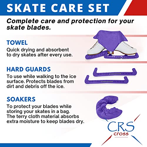 image for CRS Cross Skate Guards, Soakers & Towel Gift Set - Ice Skating Guards 