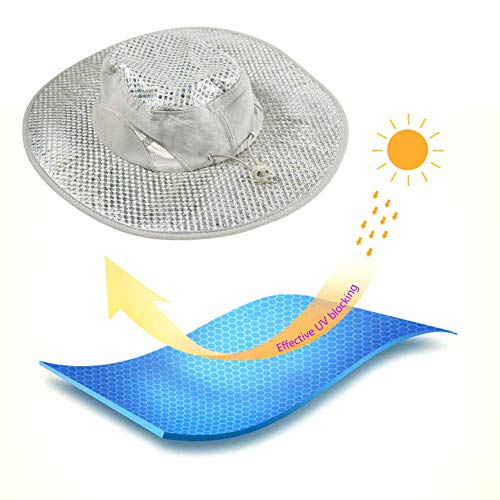 image for Wipkal 2 Pcs New Cooling Hat Ice Hat Wide Brim Cap, Summer Sun Hat Sun