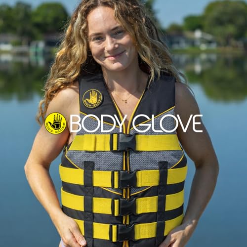 Body Glove Method Nylon U.S. Coast Guard Approved Life Jacket PFD-Yellow-S/M - Thumbnail 7