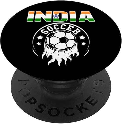 Proud India Soccer Fans Jersey Pride Indian Football Lovers PopSockets Swappable PopGrip