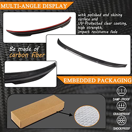 MCARCAR KIT Carbon Fiber Trunk Spoiler for BMW 3 Series G20 Sedan G80 M3 Spoiler 2019-2024 320i 330i 330e M340i 318d 320d 330d Rear Boot Lid Highkick Wing Lip Factory Outlet