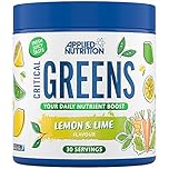 Applied Nutrition Critical Greens - Super Greens Powder, Boost Your Immune System with Superfood Nutrients, Vegan (150g - 30 Servings) (Lemon & Lime)