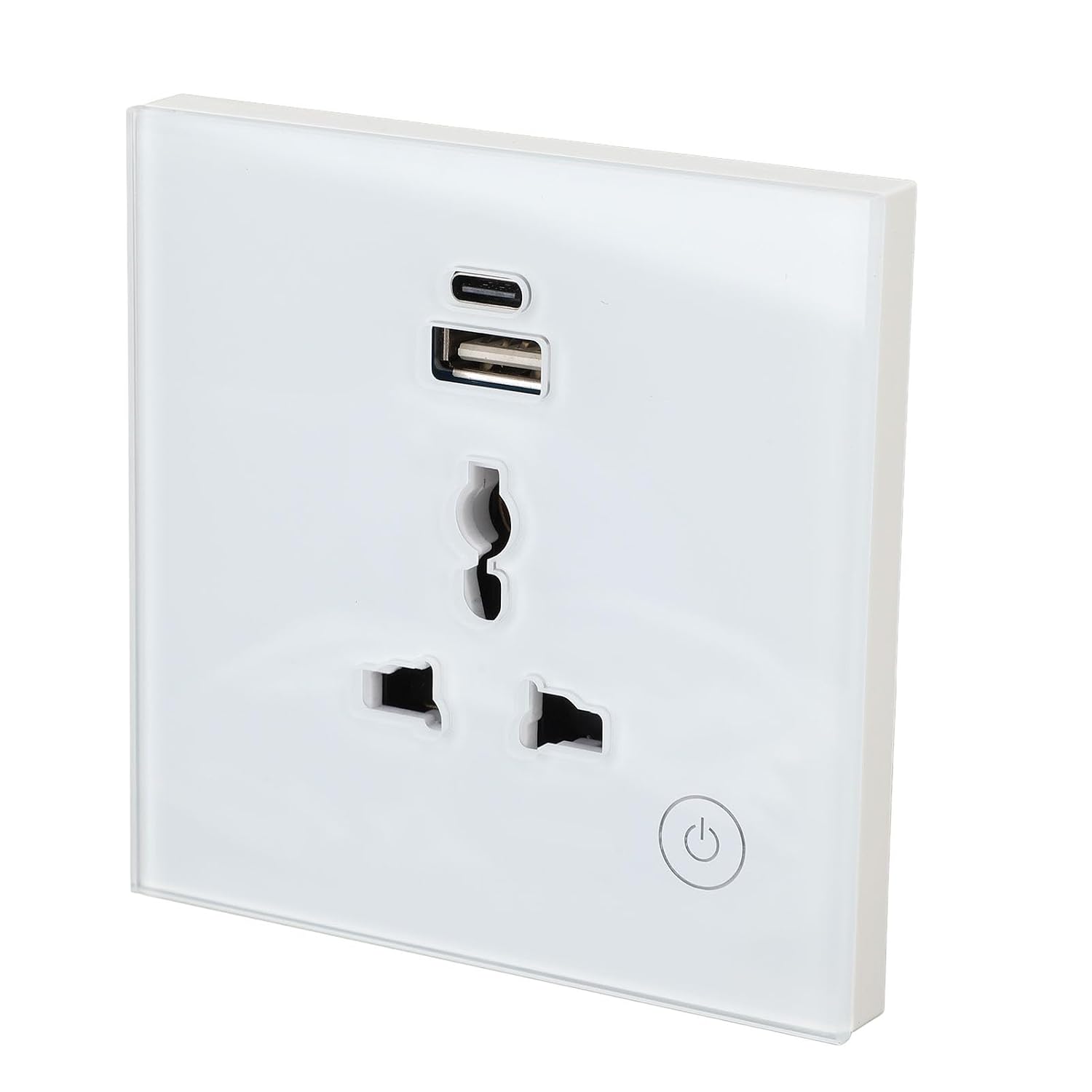 Smart Wall Socket, Support for TUYA Smart Plug Outlet for Bedroom for Kitchen (White)