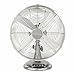 H.Koenig JOE48 - Ventilatore elettrico da tavolo, silenzioso, in metallo, alta velocità e resistenza, 3 velocità, fissa o oscillazione a 90°, per casa/ufficio, regolazione verticale, base antiscivolo immagine