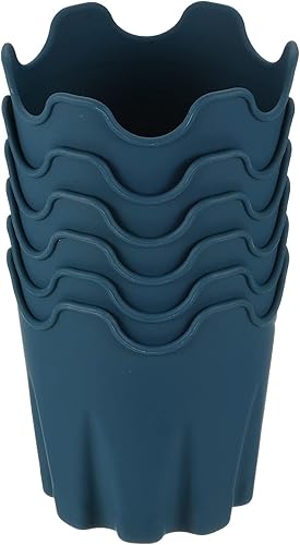 PATIKIL Maceta de silicona de 4 pulgadas, paquete de 6 macetas redondas decorativas para jardinerĂa interior y exterior, color verde PATIKIL Maceta de silicona de 4 pulgadas, paquete de 6 macetas redondas decorativas para jardinerĂa interior y exterior, color verde