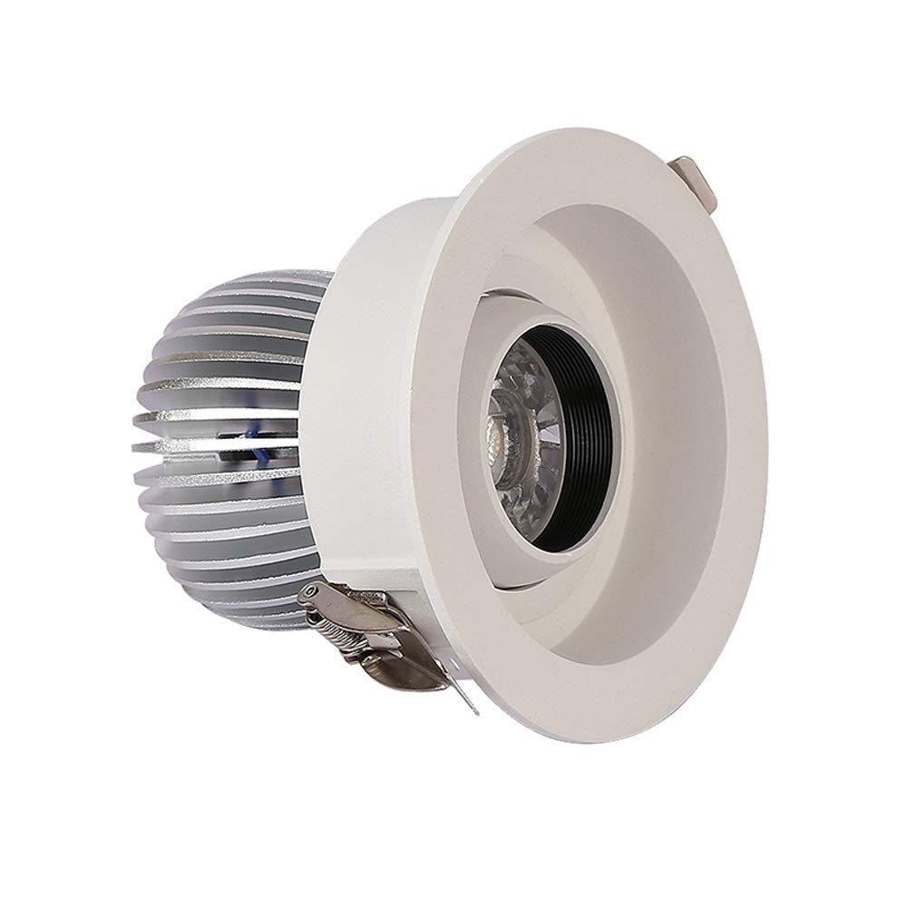 Encastré 1 LED 2W / 15W panneau de plafond rotatif orientable 12W 4000K