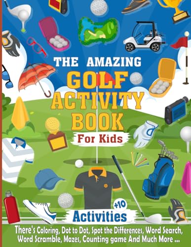 Amazing Golf Activity Book for Kids