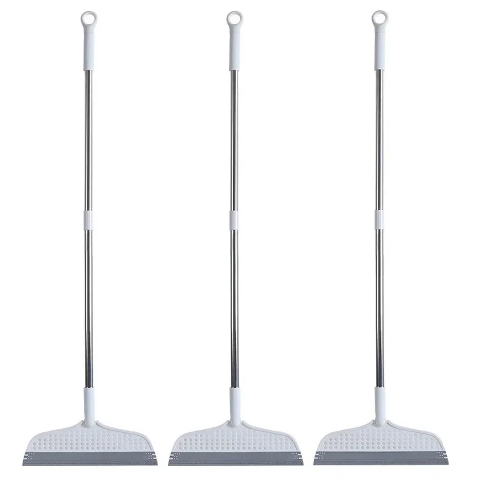 Limpiaparabrisas De Silicona Multifuncional for Vidrio De Baño | Limpiaparabrisas Escoba de silicona for piso Uso húmedo y seco(Single pack x 3)