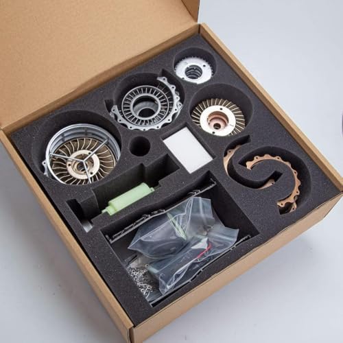 Turbofan - Kit di modellini di motore, montaggio fai da te, in metallo, per gli appassionati di apprendimento STEM e hobby