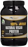 MySupps- 100% Natural Vegan Protein, hochwertiges & veganes Erbsenprotein, 80g Eiweiß + 15g BCAA pro 100g, komplexes Aminosäureprofil für Sportler, GMO-Free- Made in Germany- 750g Pulver