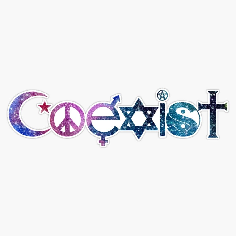 MAGNET Coexist Space Magnetic Vinyl Sticker Decal Magnet 5"