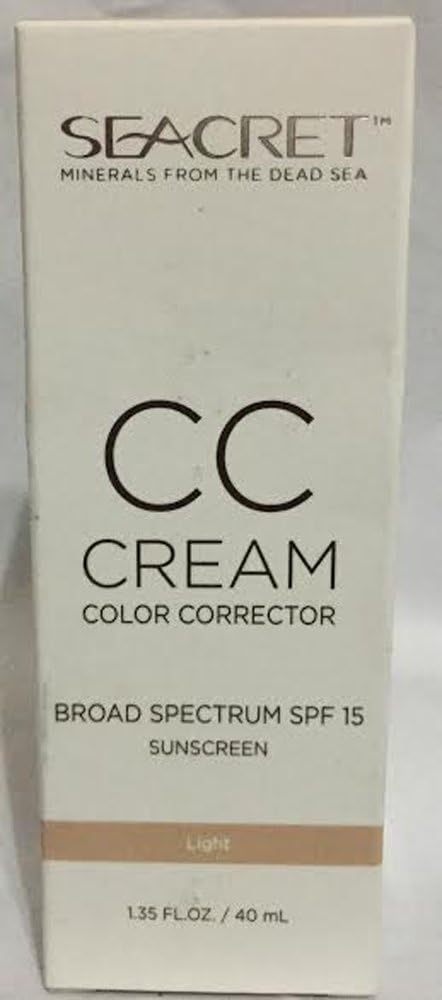 SEACRET Minerals From The Dead Sea CC Cream, Light, 1.35 Fl Oz