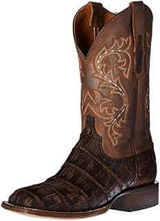Lucchese Bootmaker Men's Malcolm-ch Giant Alligator Riding Boot, Chocolate, 12 2E US