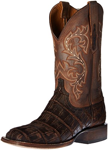 Lucchese Bootmaker Men's Malcolm-ch Giant Alligator Riding Boot, Chocolate, 12 2E US