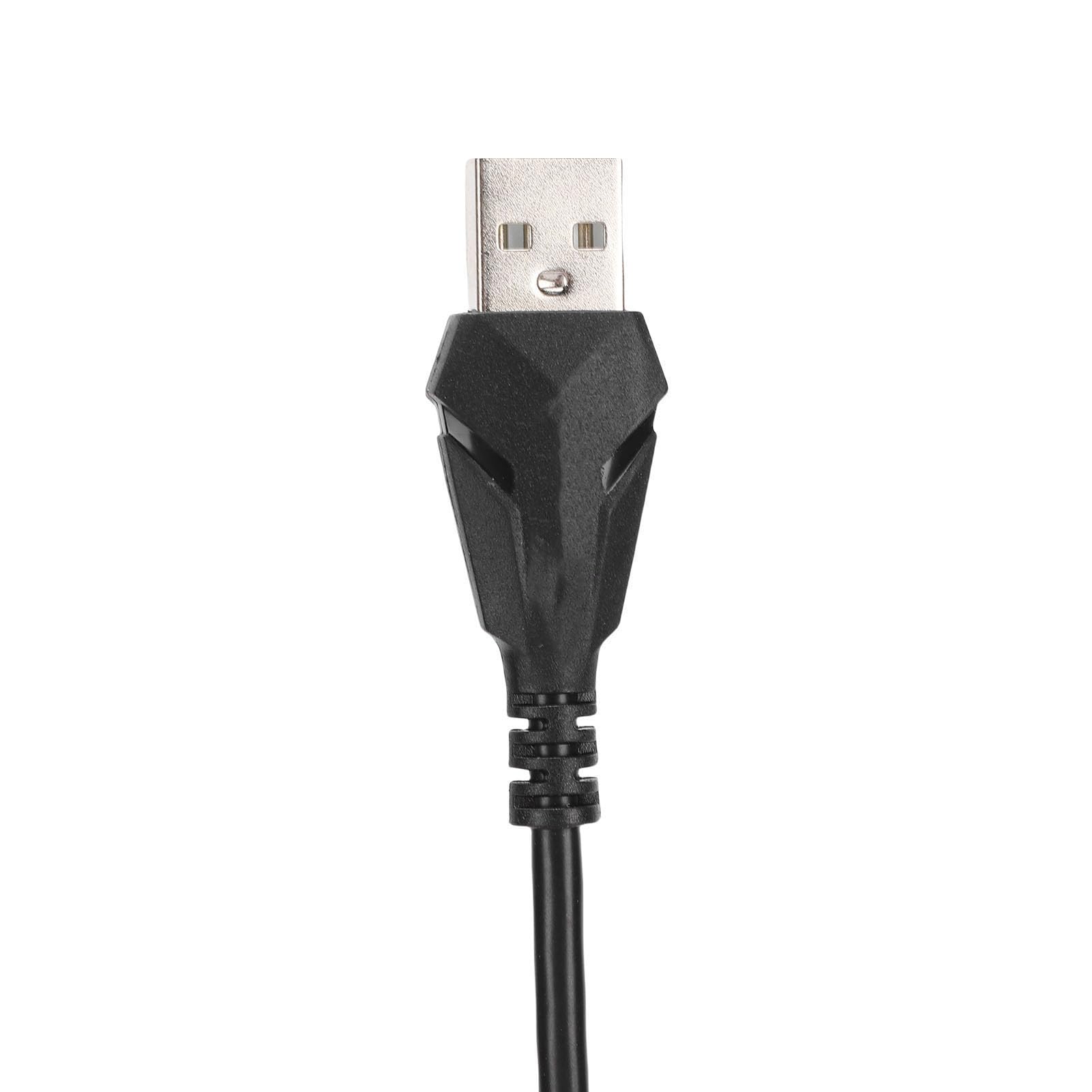 Luqeeg Przewodowy Zestaw Słuchawkowy Gier USB, 7.1 Dźwięk Przestrzenny Stereo Subwoofer Gaming Gaming z Mikrofonem Anulowania Szumu, Tryby Wszechstronne 3D Pole Dźwiękowe