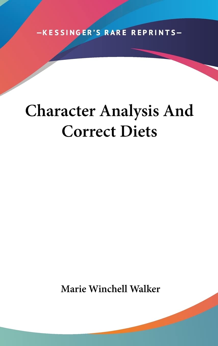 Character Analysis And Correct Diets