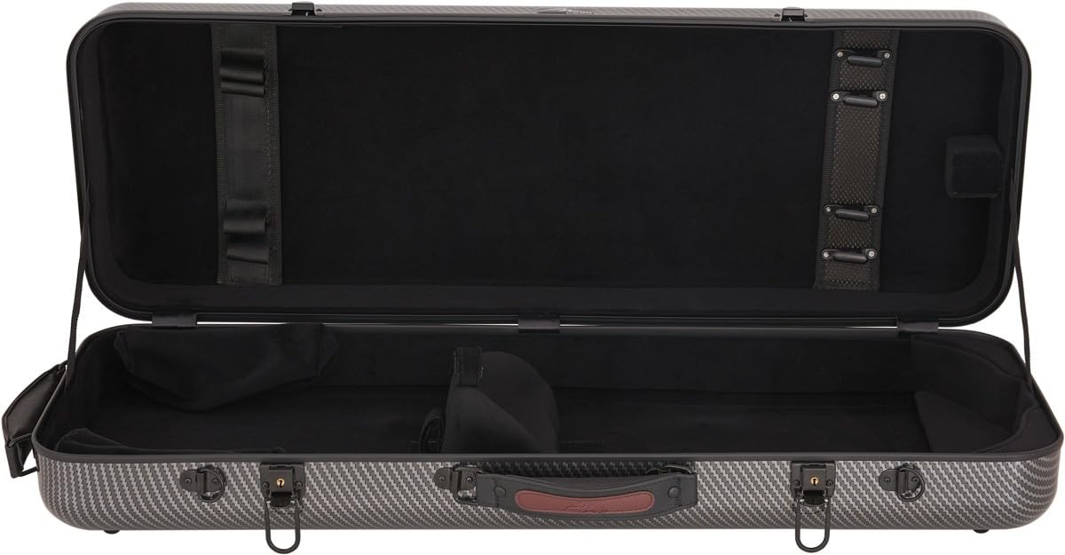 Custodia per Viola Fiberglass 38-43 Oblong special nero M-case + borsa musicale