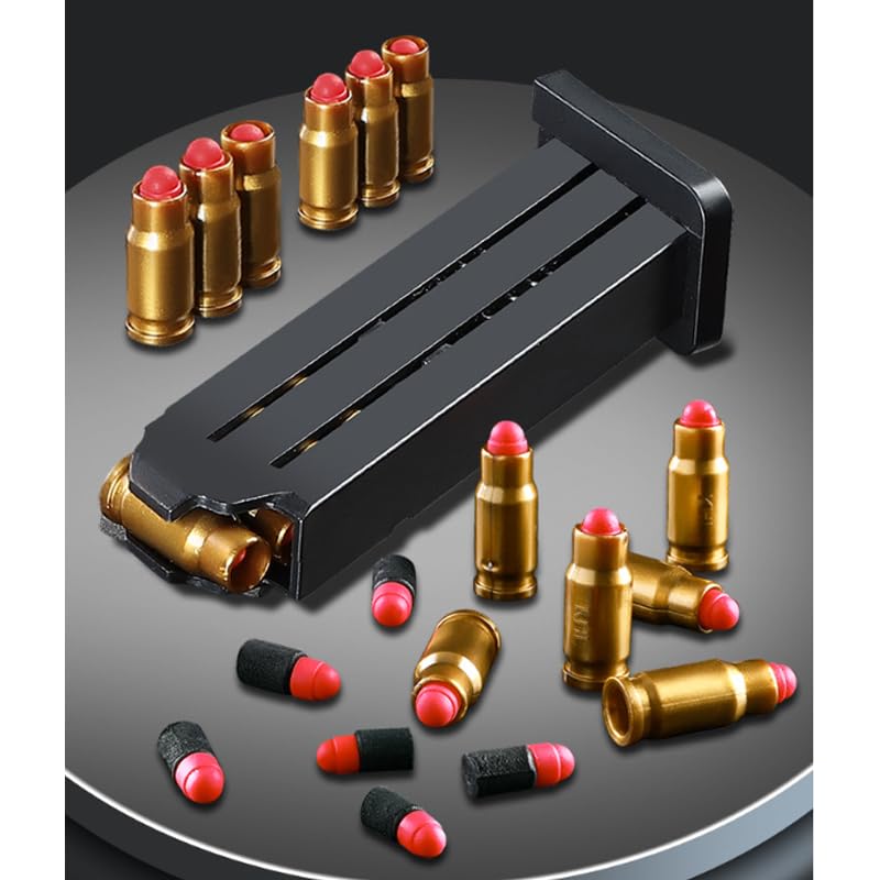 Pistolet à Billes Mousse ColorBaby Warriors - 12 Projectiles - Portée 7.6m - Jouet Extérieur