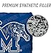 YouTheFan Officially-Licensed NCAA Memphis Tigers Set of 4 Cornhole Bags - All Weather Regulation 6” x 6” Size - 16oz Weight - Designed in USA
