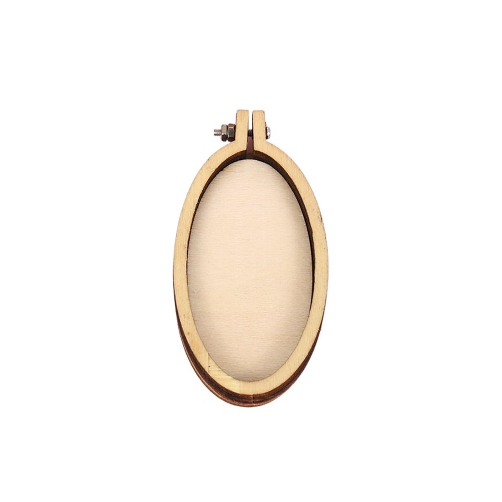 MRKU Soporte para aro de Bordado DIY, Kit de Costura para Punto de Cruz, Mini Paquete de 5 Mini Anillos de Madera pequeños para Manualidades con Colgantes