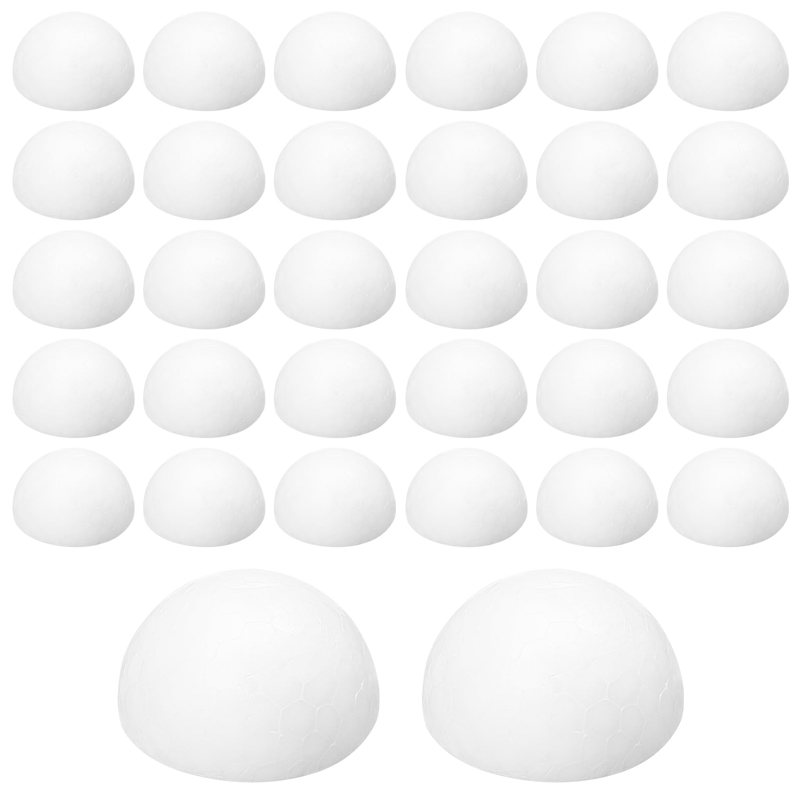 Bolas de poliestireno semiesféricas blancas Murtenze de 2 pulgadas para proyectos escolares