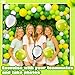 LaRandom 108 Pcs Tennis Party Decorations Tennis Balloon Arch Garland Kit White Green Yellow Foil Latex Balloons for Sports Themed Birthday Women Men Party Decorations Supplies
