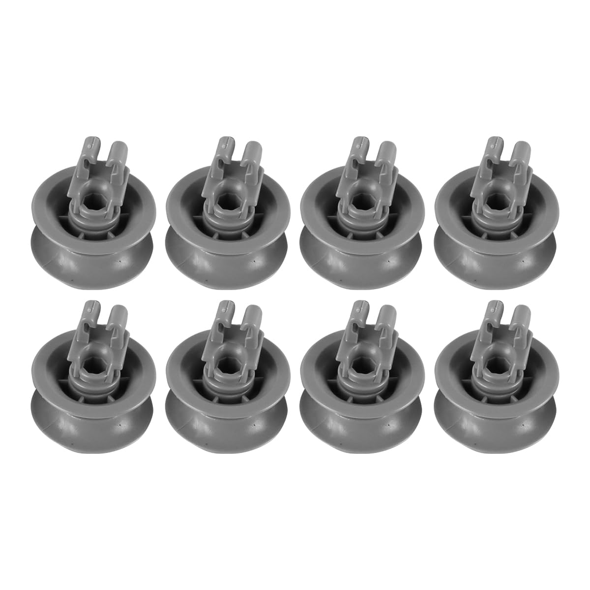 Muiltvoe 8 Wheels for Dishwasher Basket Dishwasher Rollers for Upper Basket Replacement Wheels for Dishwashers Compatible with Various Models