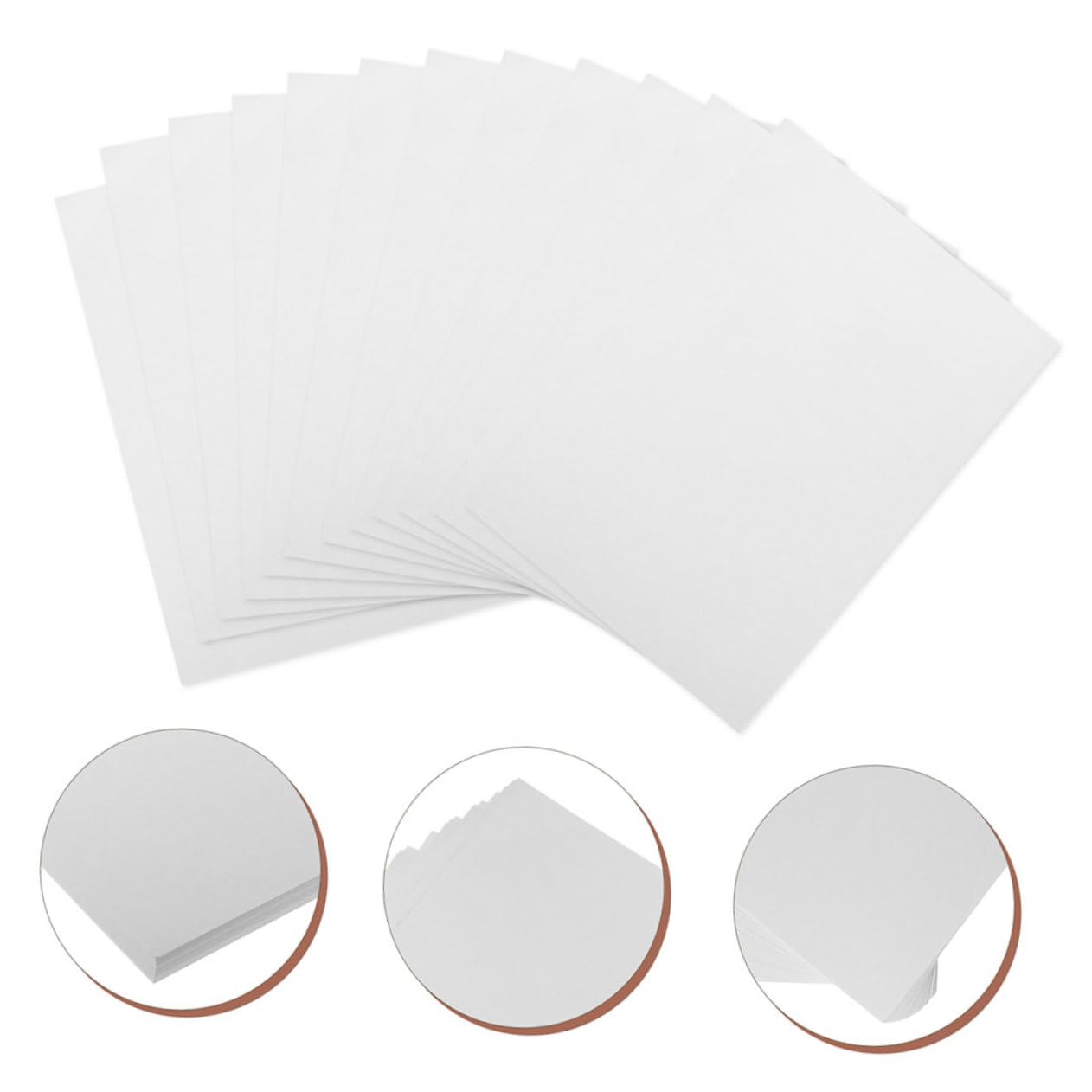EXCEART Papier Aquarelle 100 Feuilles 160g, Texture Grainée, Blanc, Surface Épaisse pour Peinture à L’eau et Techniques Variées, Format 8k
