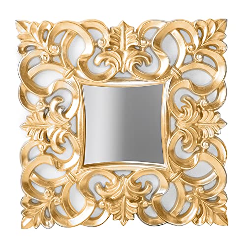 Miroir - Venice - de style baroque antique - or, 75x75 cm