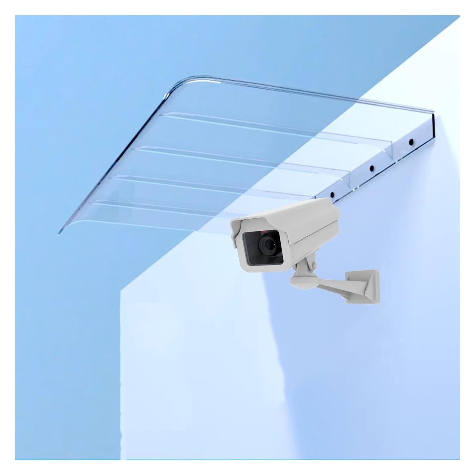 GJMSSMY UVResistant Polycarbonate Outdoor Door CanopyWeatherproof Entryway Awning for Porch Garden and Patio Protection