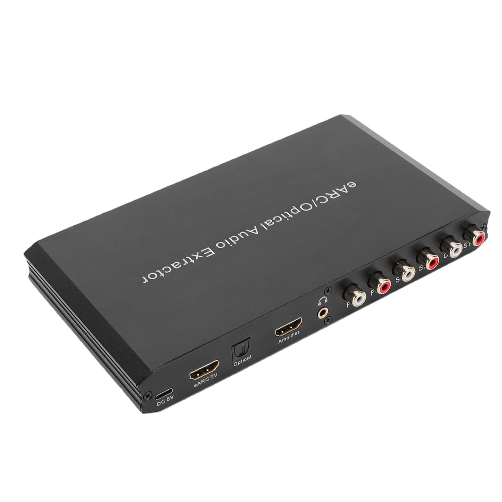 Bewinner Earc Estrattore Audio Ottico, Adattatore Audio DAC 192kHz Convertitore Ottico da 3,5 Mm per TV Home Theater 7.1 5.1 Estrattore HD a 2.0 Canali Lega di Alluminio Plug And Play