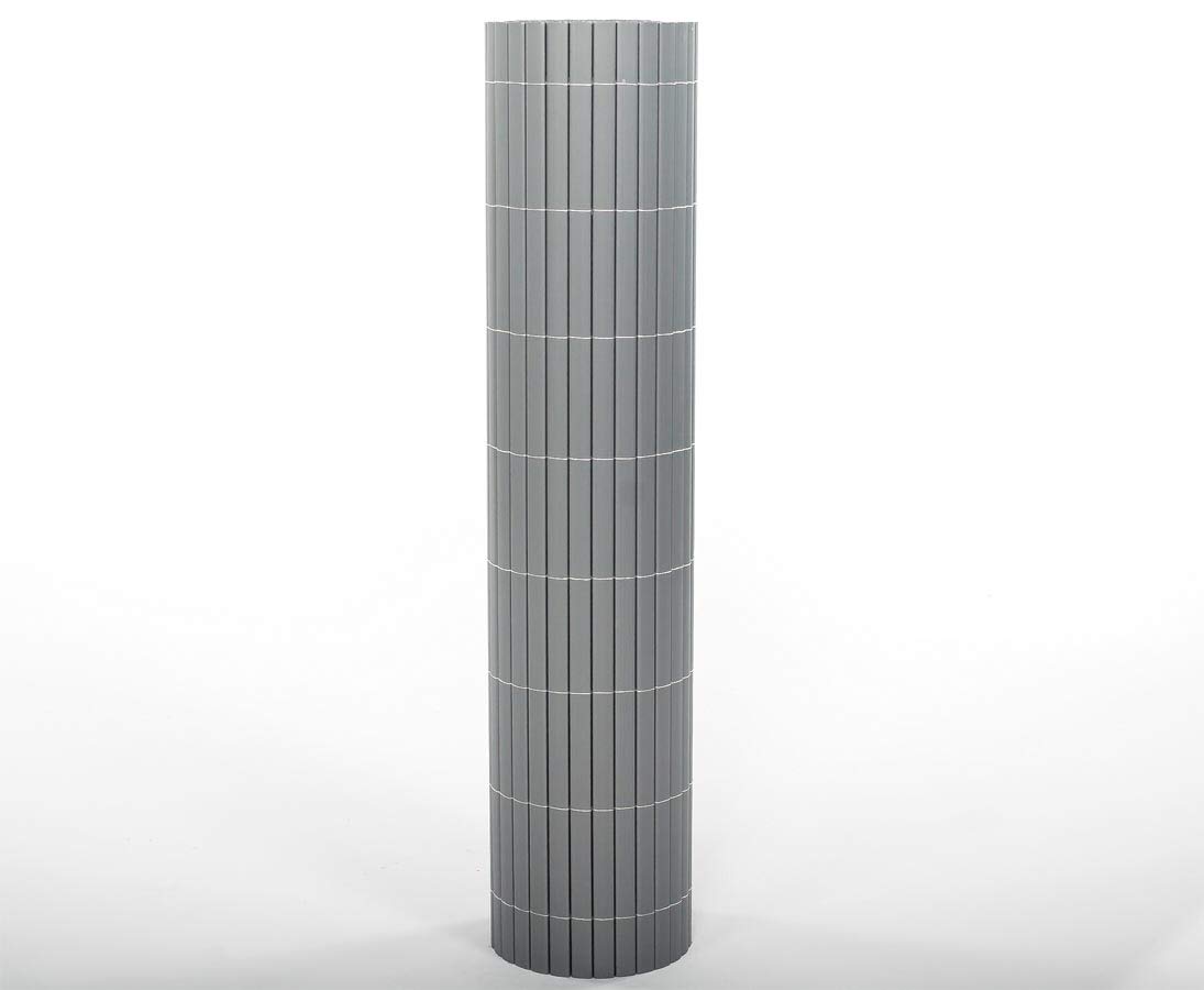 Osłona balkonowa, "Sylt2" 90 x 300 cm aluminium – ochrona przed wzrokiem na balkon, taras, do ogrodu, ochrona przed słońcem, wiatrem, ochrona przed hałasem, mata z tworzywa sztucznego, ochrona przed wzrokiem