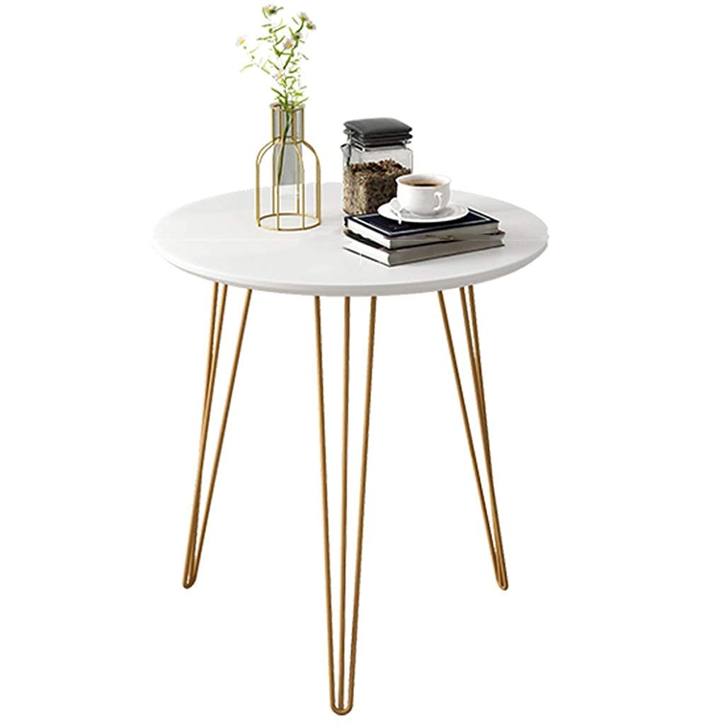 Table de chevet de chambre compacte en fer forgé gain de place