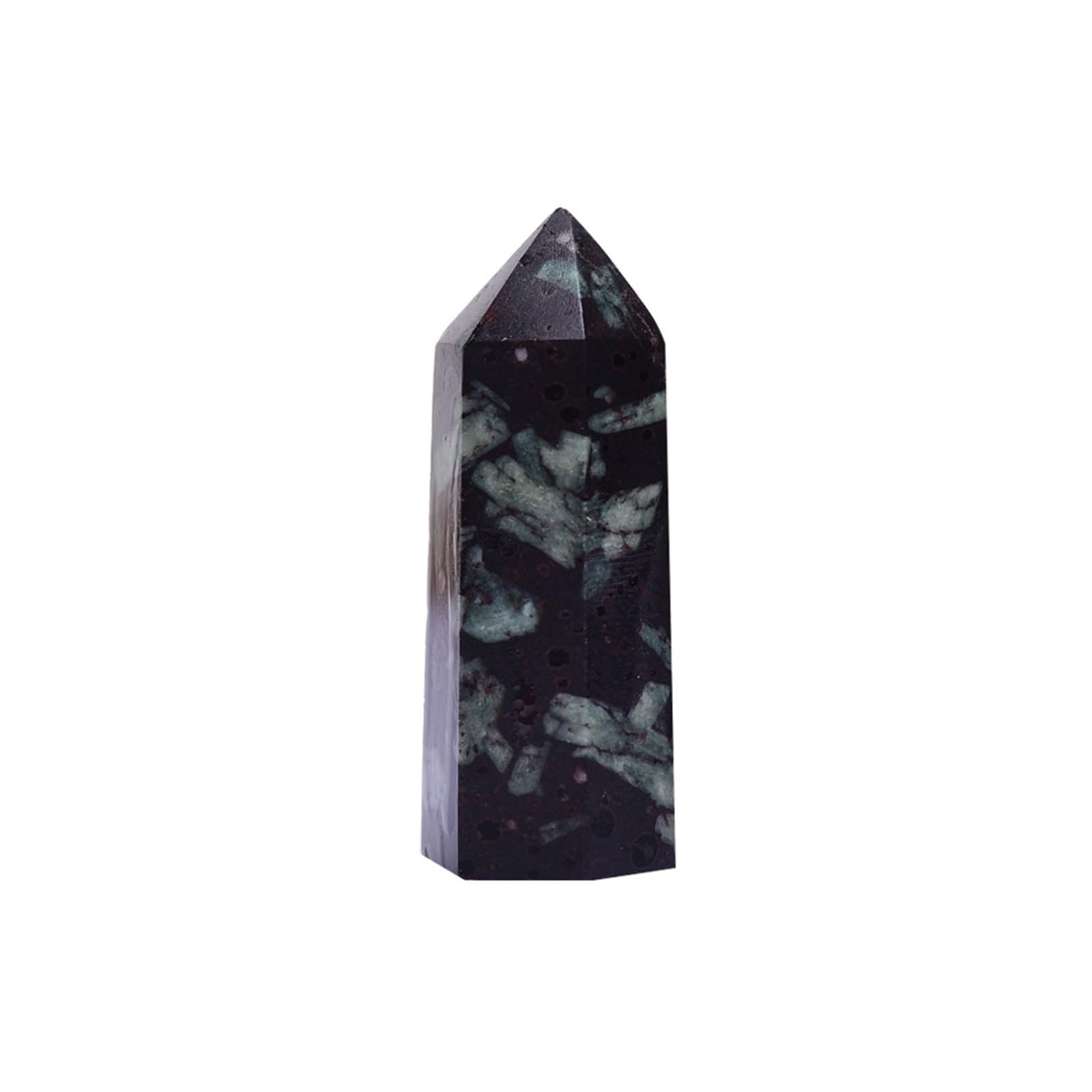 KJEBVHIRS 1PC Chrysanthemum Stone Crystal Point Hexagon Column Home Office for fengshui and Decoration Ornaments