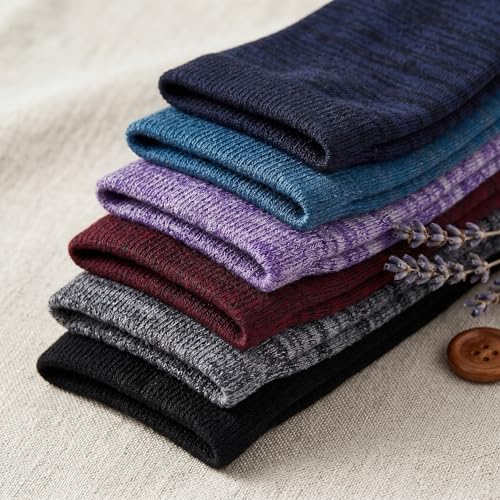 Image of Tipi Toe Women's Knee High Socks 6 Pack - Colorful Funky Patterned Long Socks, Soft & Comfortable Everyday Wear
